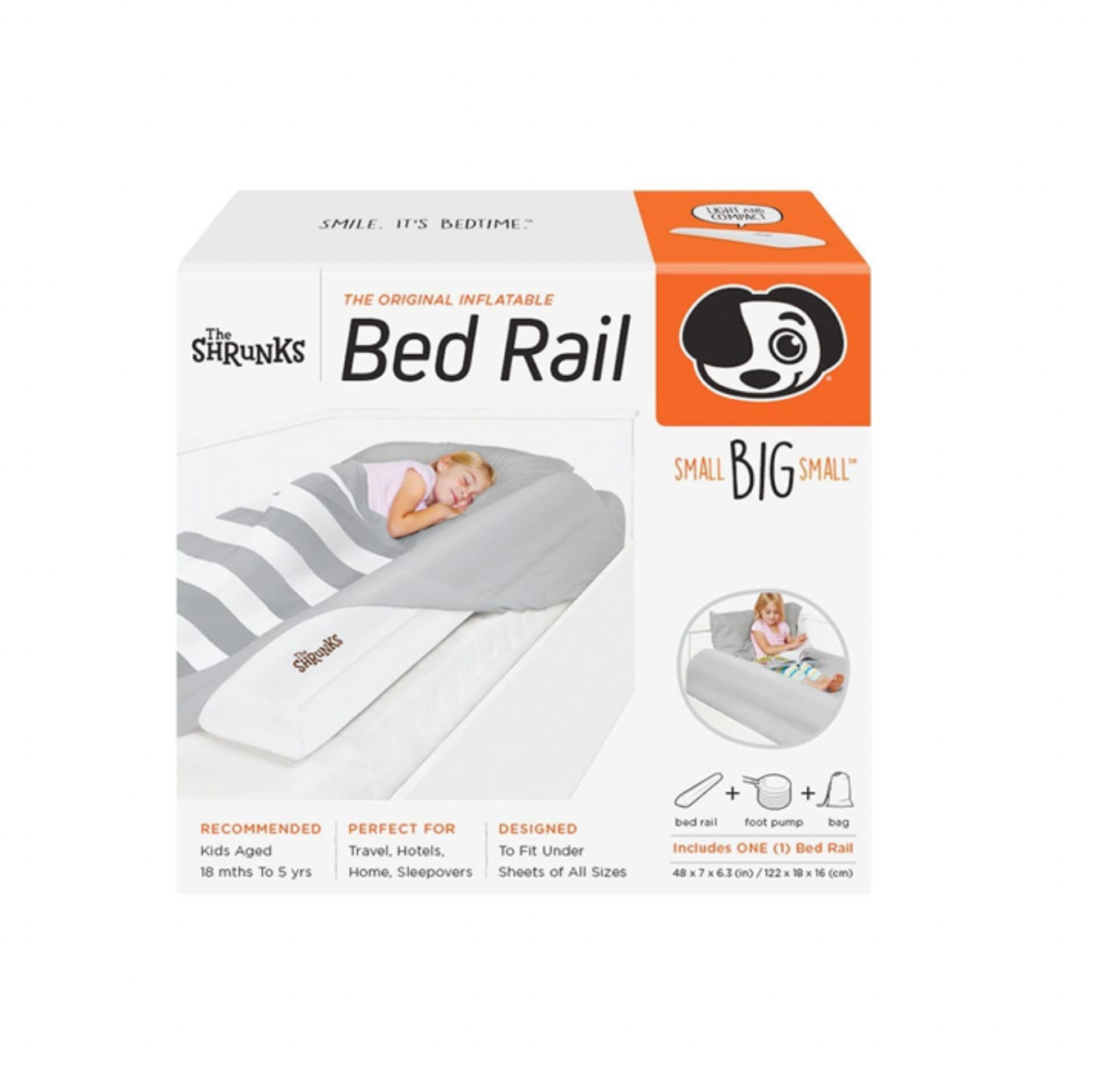 The Shrunk Inflatable Bed Rail Guard - 1 Pack