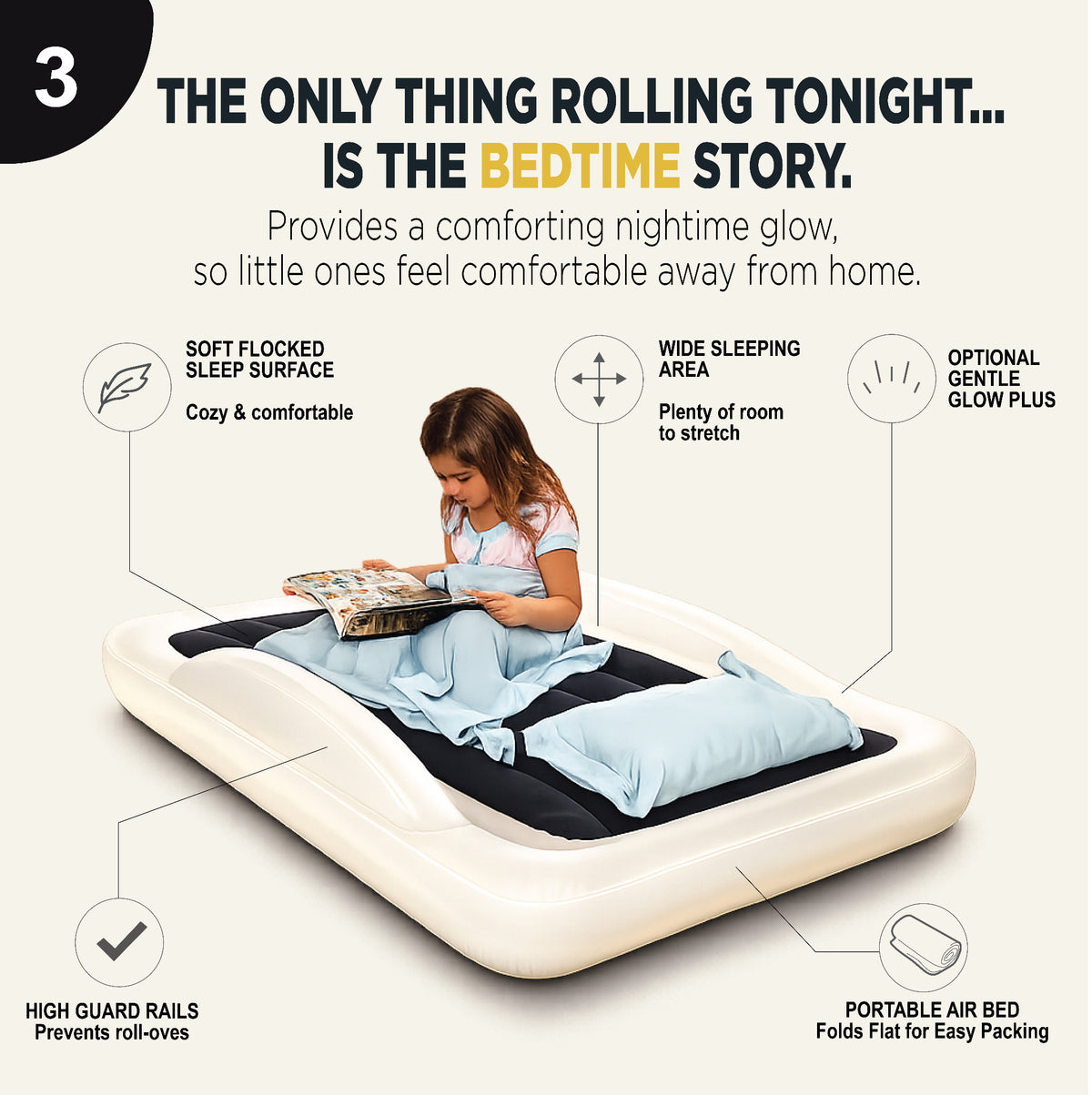 GlowBed™ Toddler-Sized Air Bed