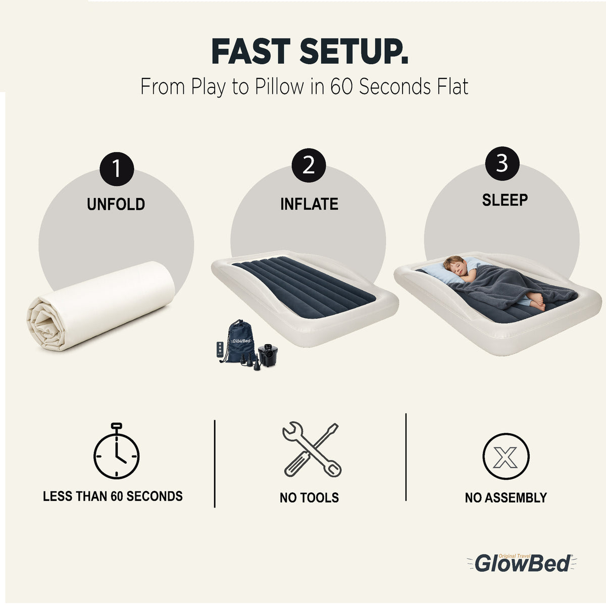 GlowBed™ Twin-Sized Air Bed